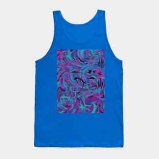 Colourful Marble Twist Tank Top